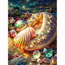 Lade das Bild in den Galerie-Viewer, Strandlandschaft - Full Drill Diamond Painting
