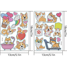 Lade das Bild in den Galerie-Viewer, 2 PCS DIY-Diamant-Malerei-Karikatur-Aufkleber
