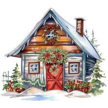 Lade das Bild in den Galerie-Viewer, Weihnachtshaus Teilweise besonderes Dp  30 x 30 cm
