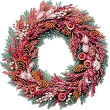 Lade das Bild in den Galerie-Viewer, Weihnachtskranz – Teilweise spezielles DP 30*30 cm
