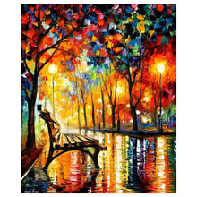 Lade das Bild in den Galerie-Viewer, Regnerische Nacht - voller runder Diamant -
