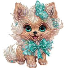 Lade das Bild in den Galerie-Viewer, Hund – Teilweise spezielles Diamantgemälde – 30 x 30 cm
