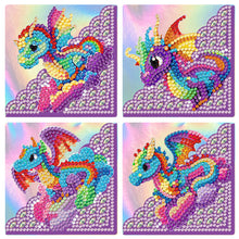 Lade das Bild in den Galerie-Viewer, 4 Stück/Set-Tier-Diamant-Eckabdeckungs-Lesezeichen
