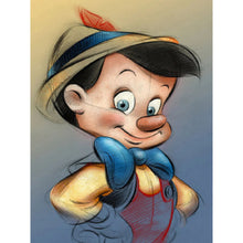 Lade das Bild in den Galerie-Viewer, Pinocchio Runden Diamond Painting-30x40cm
