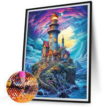 Lade das Bild in den Galerie-Viewer, Leuchtturm voll  Diamond Painting-30x40cm
