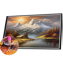 Lade das Bild in den Galerie-Viewer, Snow Mountain Woods-Voller Diamond Painting-40x30cm
