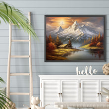 Lade das Bild in den Galerie-Viewer, Snow Mountain Woods-Voller Diamond Painting-40x30cm
