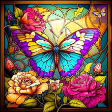 Lade das Bild in den Galerie-Viewer, Schmetterling - Diamond Painting-30x30cm
