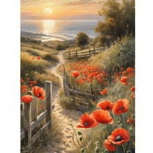 Lade das Bild in den Galerie-Viewer, Path Among Flowers-Voller Diamond Painting-30x40cm
