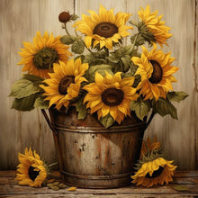 Lade das Bild in den Galerie-Viewer, Sonnenblume-Voller Diamond Painting-30x30cm
