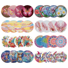 Lade das Bild in den Galerie-Viewer, 4 Teile/satz Acryl Diamant Bemalt Tischsets Geschirr Matte
