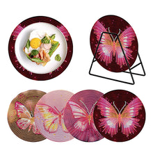 Lade das Bild in den Galerie-Viewer, 4 Teile/satz Acryl Diamant Bemalt Tischsets Geschirr Matte
