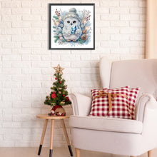 Lade das Bild in den Galerie-Viewer, Eule – Teilweise spezielles Diamantgemälde – 30 x 30 cm
