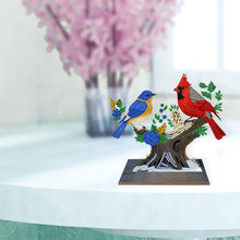 Lade das Bild in den Galerie-Viewer, Bird-Single Side Drill-Wooden Diamond Desktop Ornament
