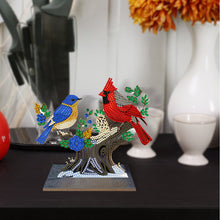 Lade das Bild in den Galerie-Viewer, Bird-Single Side Drill-Wooden Diamond Desktop Ornament
