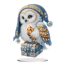 Lade das Bild in den Galerie-Viewer, Eule – einseitig gebohrtes Acryl-Diamant-Desktop-Ornament
