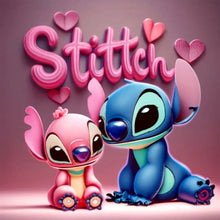 Lade das Bild in den Galerie-Viewer, Stitch-Voll Diamond Painting-30x30cm
