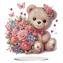 Lade das Bild in den Galerie-Viewer, Valentinstag-Bär einseitig gebohrt Acryl-Diamant-Desktop-Ornament
