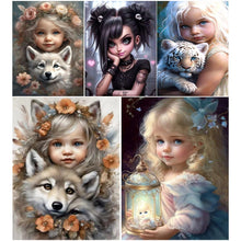 Lade das Bild in den Galerie-Viewer, Life of Pets Girl-voll Round/Square Diamond Painting-30x40cm/40x50cm/50x70cm
