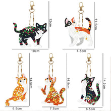 Lade das Bild in den Galerie-Viewer, 5 stücke Diamant Malerei Schlüsselanhänger Kits DIY Schlüsselanhänger Tasche Anhänger Kits
