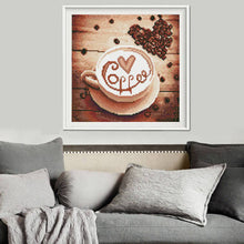 Lade das Bild in den Galerie-Viewer, Kaffee - voller runder Diamant - 30x30cm
