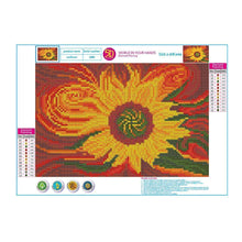 Lade das Bild in den Galerie-Viewer, Sonnenblume - voller runder Diamant - 35x25cm
