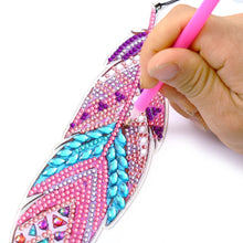Lade das Bild in den Galerie-Viewer, DIY Diamond Painting-Feather Lesezeichen
