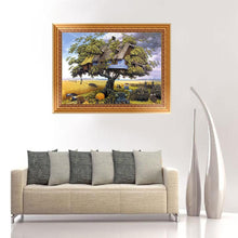 Lade das Bild in den Galerie-Viewer, Baumhaus - teilweise quadratischer Diamant - 40x30cm
