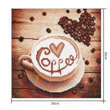 Lade das Bild in den Galerie-Viewer, Kaffee - voller runder Diamant - 30x30cm
