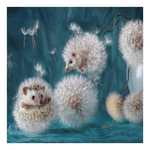 Lade das Bild in den Galerie-Viewer, Löwenzahn Igel - voller runder Diamant - 30x30cm
