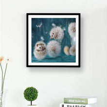 Lade das Bild in den Galerie-Viewer, Löwenzahn Igel - voller runder Diamant - 30x30cm
