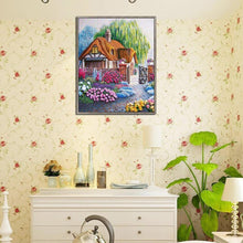 Lade das Bild in den Galerie-Viewer, Haus - voller runder Diamant - 30x35cm
