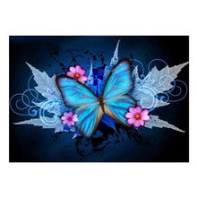 Lade das Bild in den Galerie-Viewer, Schmetterling - voller runder Diamant - 40x30cm
