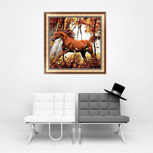 Lade das Bild in den Galerie-Viewer, Pferd - volle Diamant-Malerei - 30x30cm
