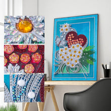 Lade das Bild in den Galerie-Viewer, Blume - teilweise speziell geformte Diamantmalerei 30*40cm
