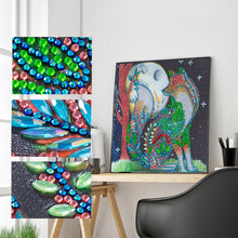 Lade das Bild in den Galerie-Viewer, Wolf - teilweise speziell geformte Diamantmalerei 30 * 40 cm
