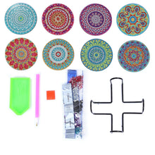 Lade das Bild in den Galerie-Viewer, Mandala/Halloween/Schmetterlinge – Runder Untersetzer aus Holz
