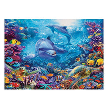 Lade das Bild in den Galerie-Viewer, Delphin - voller runder Diamant - 38x30cm
