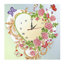 Lade das Bild in den Galerie-Viewer, Rose - 5d diy Handwerk Uhr
