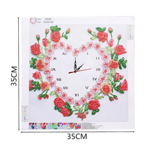 Lade das Bild in den Galerie-Viewer, Rose - 5d diy Handwerk Uhr
