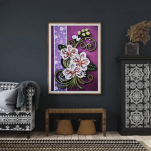 Lade das Bild in den Galerie-Viewer, Quilling Papier Blumen teilweise Speziell geformt 30*40

