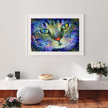 Lade das Bild in den Galerie-Viewer, Katze-Rund/Quadrat Diamond Painting
