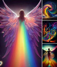 Lade das Bild in den Galerie-Viewer, Regenbogen Madchen-Voll Round Diamond Painting-30x40cm
