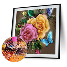 Lade das Bild in den Galerie-Viewer, Charmante Blumen - volle Diamant-Malerei - 30x30cm
