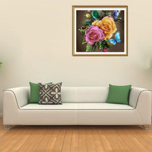 Lade das Bild in den Galerie-Viewer, Charmante Blumen - volle Diamant-Malerei - 30x30cm
