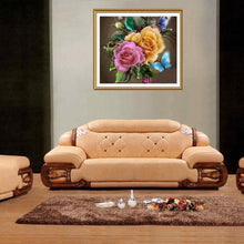 Lade das Bild in den Galerie-Viewer, Charmante Blumen - volle Diamant-Malerei - 30x30cm

