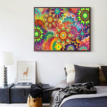 Lade das Bild in den Galerie-Viewer, Bunte Blumen - volle Diamant-Malerei - 40x30cm
