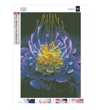 Lade das Bild in den Galerie-Viewer, Fluoreszierende Blume Stich - voller runder Diamant - 30x40cm
