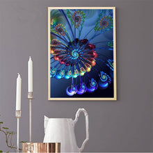 Lade das Bild in den Galerie-Viewer, Fluoreszierende Blume Stich - voller runder Diamant - 30x40cm
