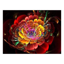 Lade das Bild in den Galerie-Viewer, Fluoreszierende Blume Stich - voller runder Diamant - 30x40cm
